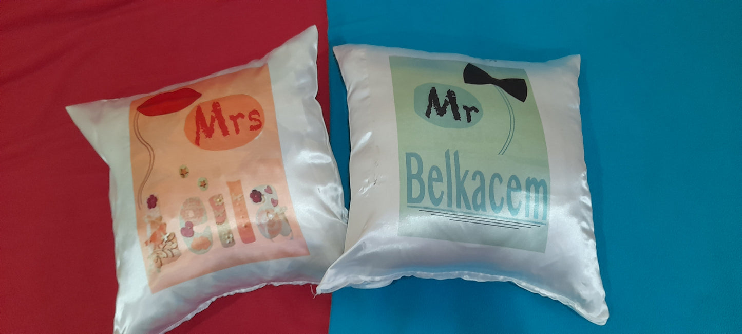 coussins personnalisés