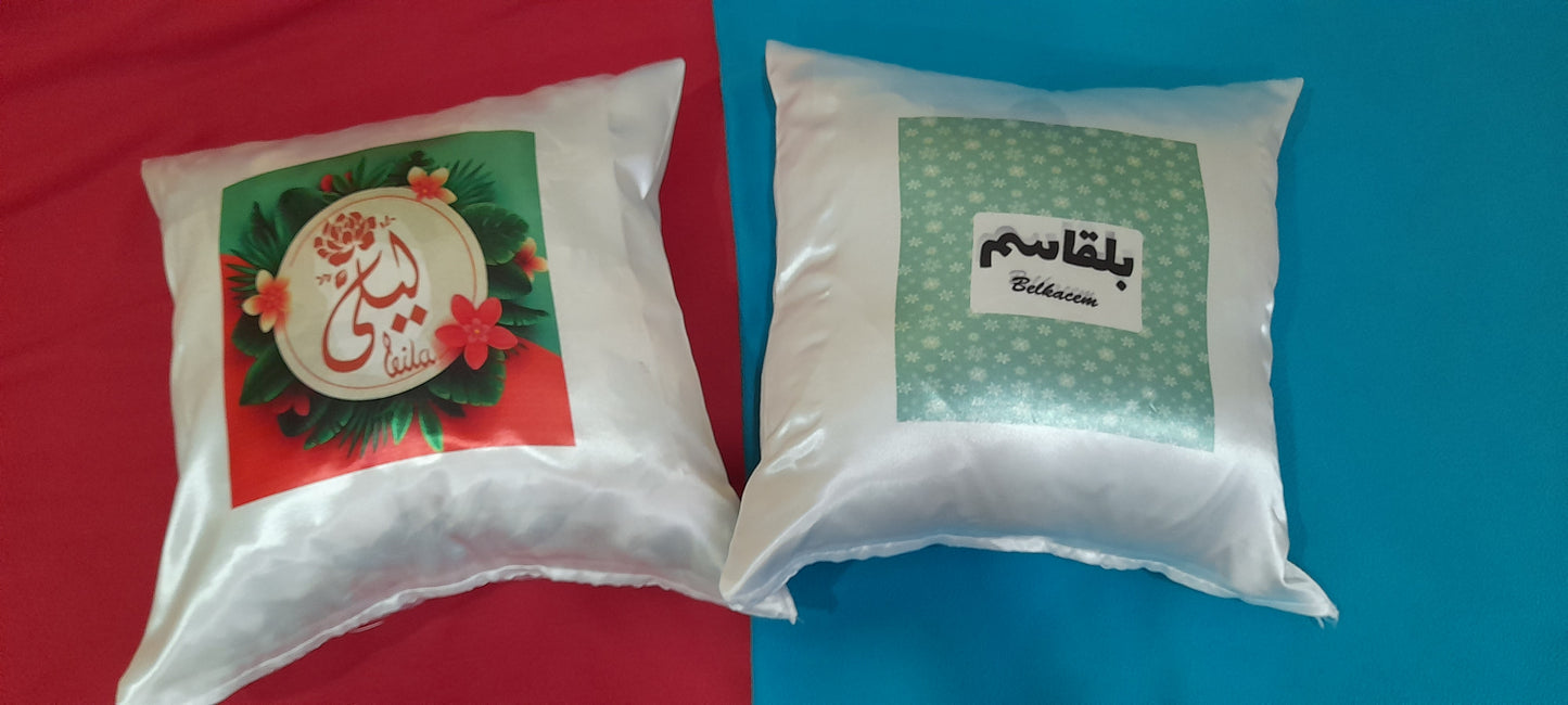coussins personnalisés